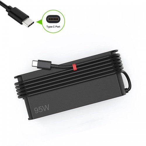 Зарядно за лаптоп (Laptop AC Adapter) Lenovo 95W USB (Type-C) - Заместител / Replacement Високо Качество A+