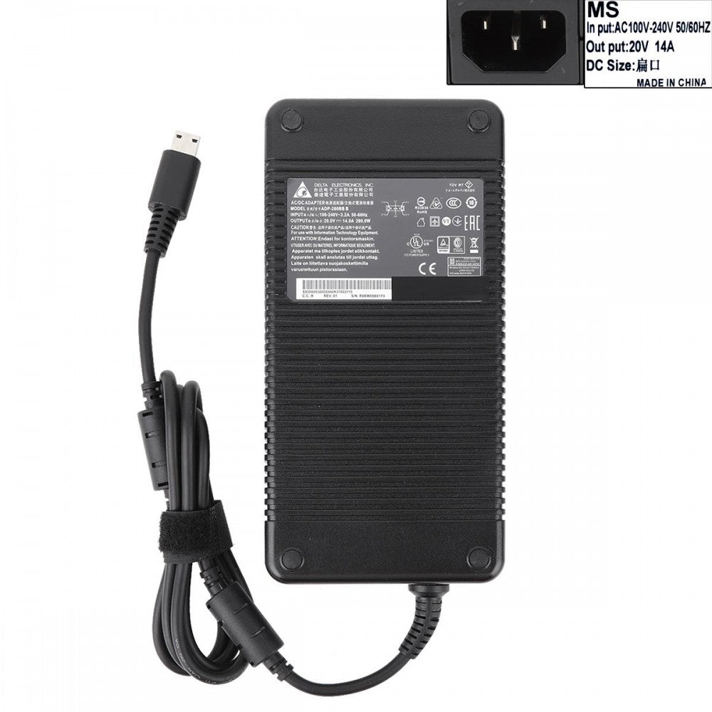 Зарядно за лаптоп (Laptop AC Adapter) MSI GP76 GE66 GE76 Clevo X170SMG - 20 / 14A / 280W - Заместител / Replacement Високо Качество A+