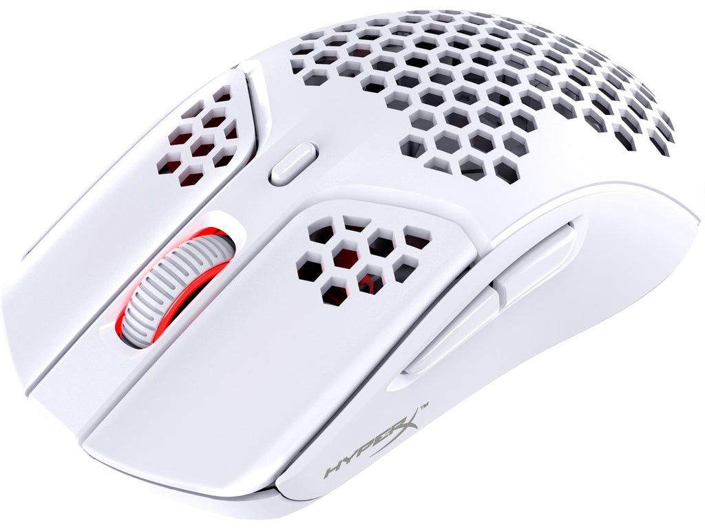 Геймърска мишка HyperX Pulsefire Haste, Wireless, RGB, USB, Бял - HX-MOUSE-PFHW-WT