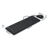 HAMA Жичен комплект клавиатура и мишка CKM-200, USB-A, USB-C - HAMA-173054 thumbnail 3