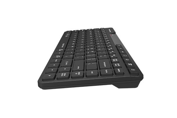 A4tech FBK26C AS Fstyler безжичнa мини тиха клавиатура, Multi-mode, презареждаема батерия, USB,кирилизирана - A4-KEY-FBK26-BLACK-BG