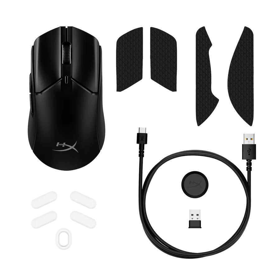 Геймърска мишка HyperX Pulsefire Haste 2, Wireless, RGB, USB, Черен - HX-MOUSE-PFH-WL-BL-2