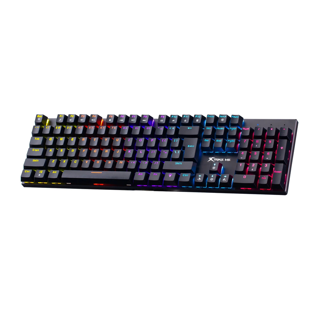 Xtrike ME геймърска механична клавиатура Gaming Mechanical keyboard 104 keys - GK-803 EN (English US) (XTRM-GK-803-EN-BK)