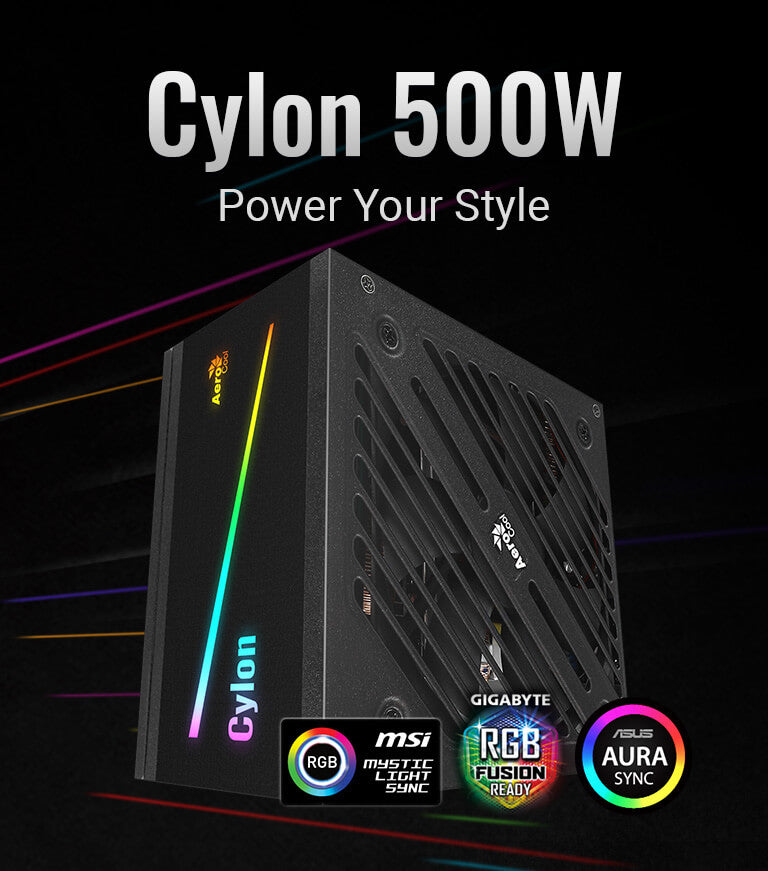 Захранващ блок RGB Aerocool Cylon 500W CYLON-500W 80Plus