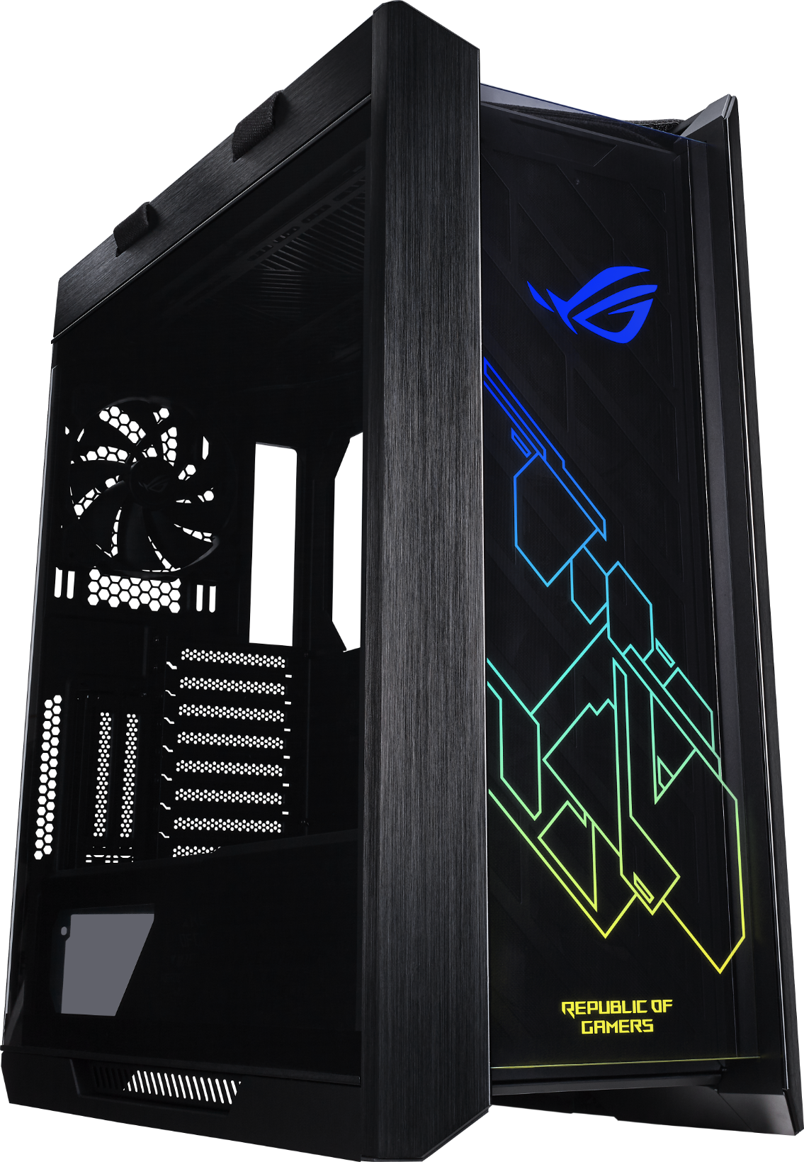 Кутия за компютър ASUS ROG Strix Helios, ATX/EATX, Mid-Tower, Aura Sync ARGB - ASUS-CASE-ROG-HELIOS-BK