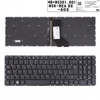 Клавиатура за лаптоп Acer Aspire R5-571 R5-571Т Черна Без Рамка С Подсветка / Black Without Frame US/UK With Backlit thumbnail 1