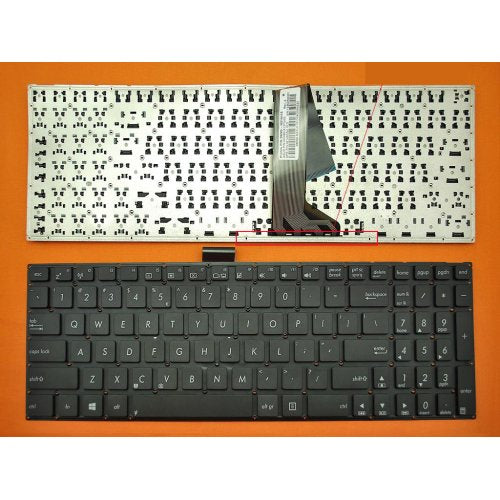 Клавиатура за лаптоп Asus K56 K55XI* S550C Black US Without Frame All Versions (Small ENTER)