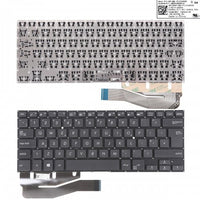 Клавиатура за лаптоп Asus VivoBook Flip TP410 TP410U TP410UA TP410UF TP410UR TP401 TP401CA TP461 Черна Без Рамка С Голям Ентър UK thumbnail 1