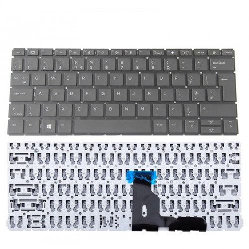 Клавиатура за лаптоп HP ProBook 430 G7 430 G8 Черна Без Рамка (Голям Ентър)