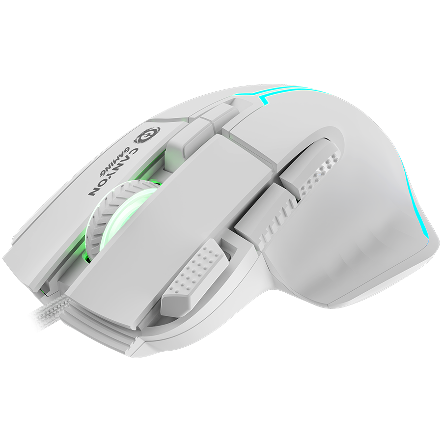 CANYON mouse Fortnax GM-636 RGB 9buttons Wired White - CND-SGM636W