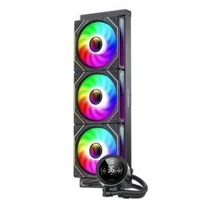Охлаждаща система GameMax IceBurg 360 Digital Black, Water Cooling 360 system, Full Copper block base,