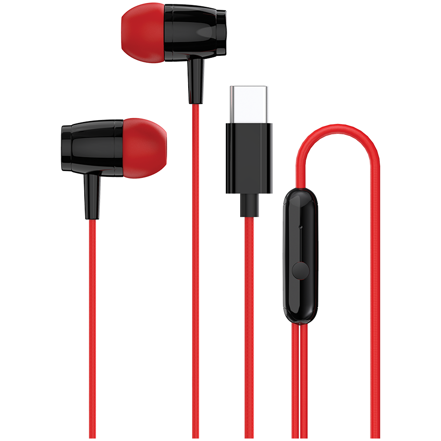 CANYON headphones SEP-5 TYPE-C Red - CNS-CEP5R