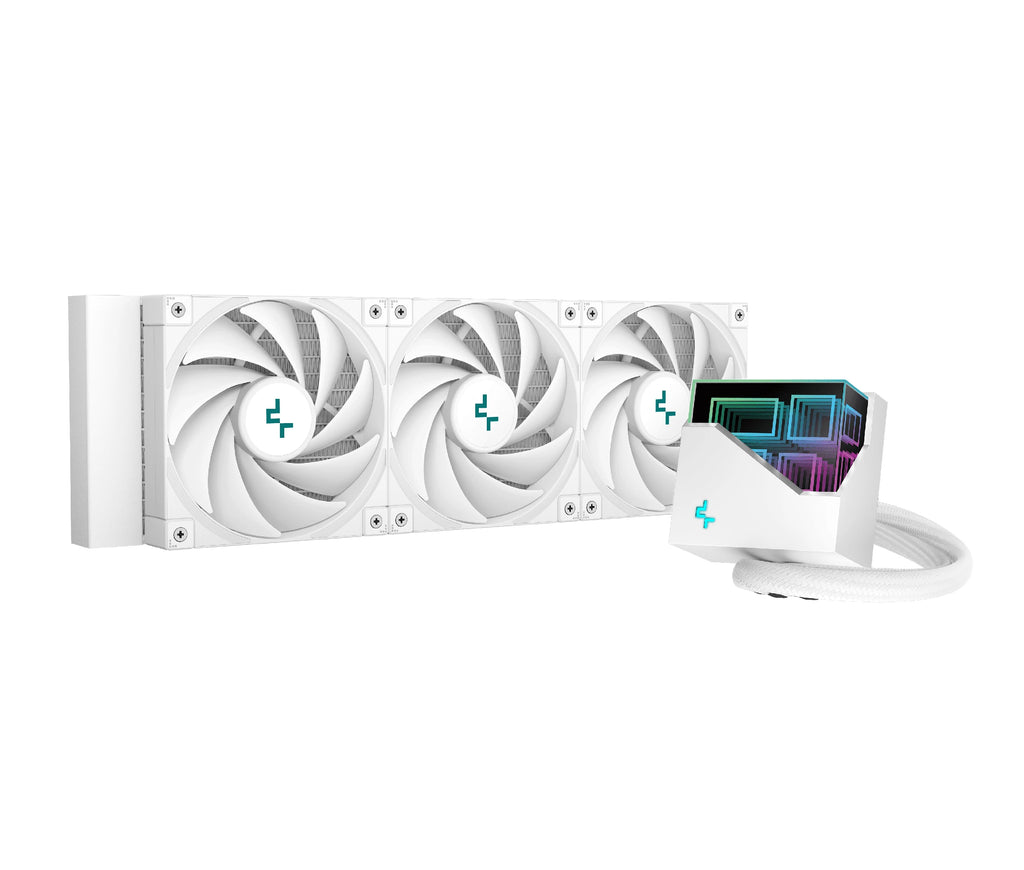 Охлаждаща система DeepCool Water Cooling LT720 White Addressable RGB, Infinity mirror design LGA1700/AM5 - R-LT720-WHAMNF-G-1