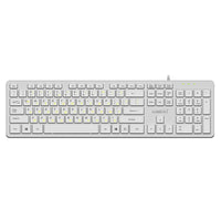 Makki нископрофилна кирилизирана клавиатура Keyboard USB BG - Low profile Chocolate - KB-C14 White thumbnail 3