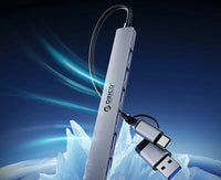 Orico хъб HUB USB-C/USB-A 7 port - USB3.0 x 1, USB2.0 x 6 - YSA2-U3-GY thumbnail 6