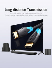 Vention Кабел HDMI v2.0 M / M 4K/60Hz Gold - 10M Black - AACBL thumbnail 6