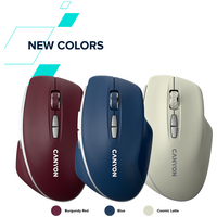 Мишка CANYON mouse MW-21 BlueLED 7buttons Wireless Cosmic Latte - CNS-CMSW21CL thumbnail 4