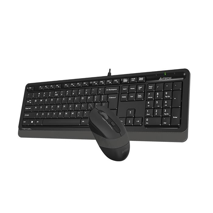 Комплект клавиатура и мишка A4TECH Fstyler F1010, Сив - A4-KEY-F1010-GREY