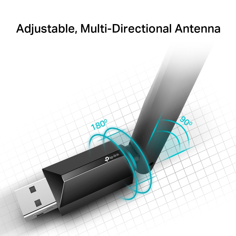 Безжичен USB адаптер TP-Link Archer T2U Plus AC600