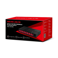 8-портов настолен комутатор Mercusys MS108G 10/100/1000 Mbps thumbnail 4