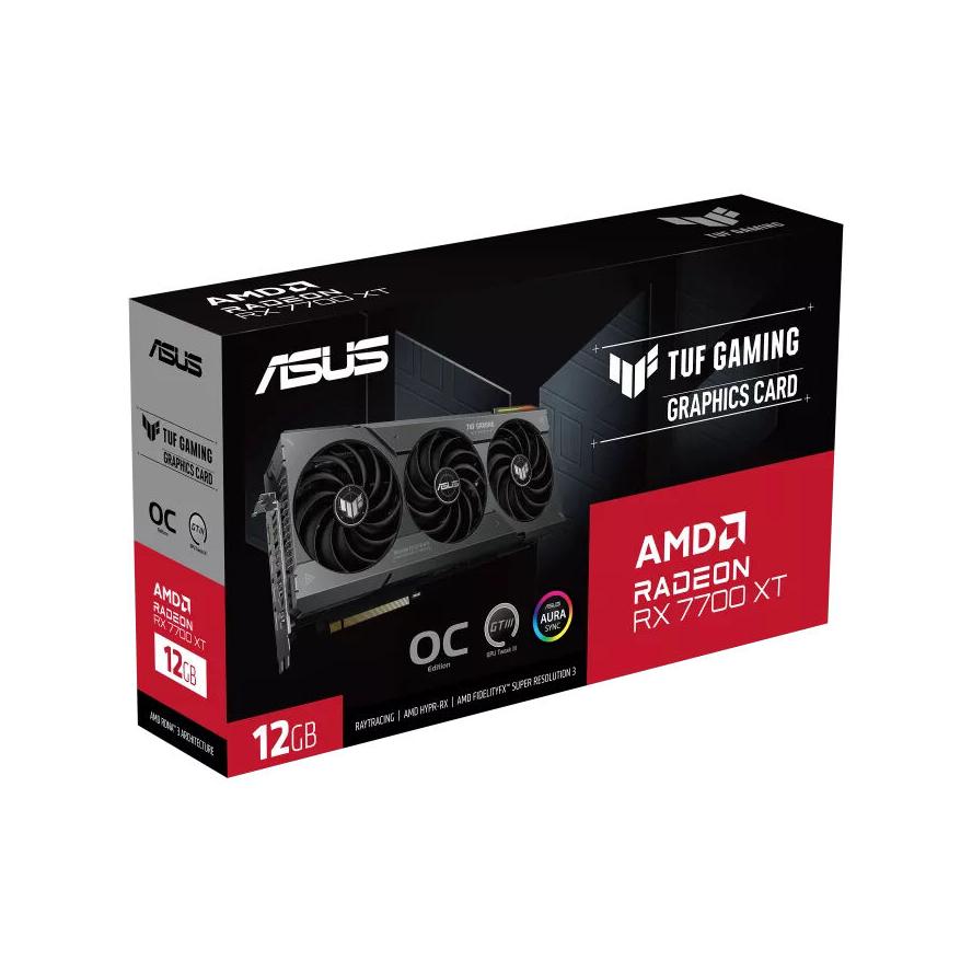 ASUS TUF-RX7700XT-O12G-GAMING 12GB GDDR6 HDMI DP - (A) - 90YV0JK0-M0NA00