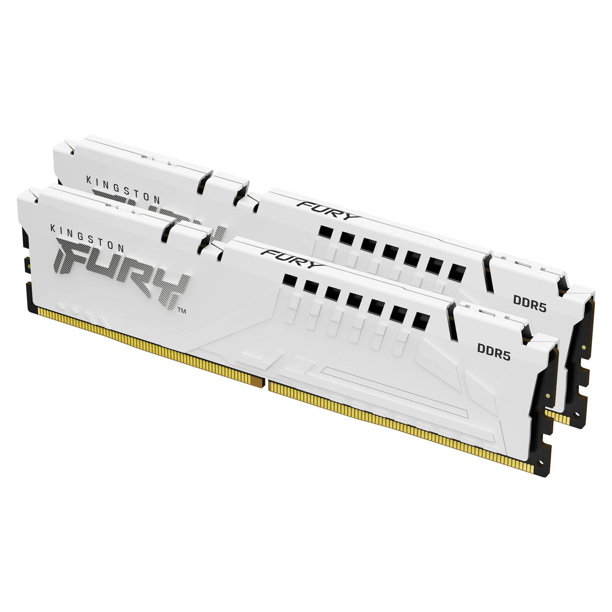 Памет Kingston FURY Beast White 64GB(2x32GB) DDR5 6000MHz CL36 - KF560C36BWEK2-64