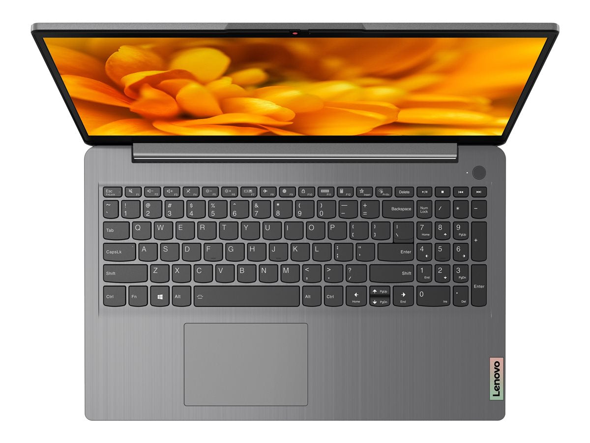 Лаптоп LENOVO IP 3, Intel Core i3 (11th Gen) 1115G4 / 3 GHz, 12 GB (1 x 8 GB + 4 GB (soldered)), SSD 512GB - 82H802R5BM