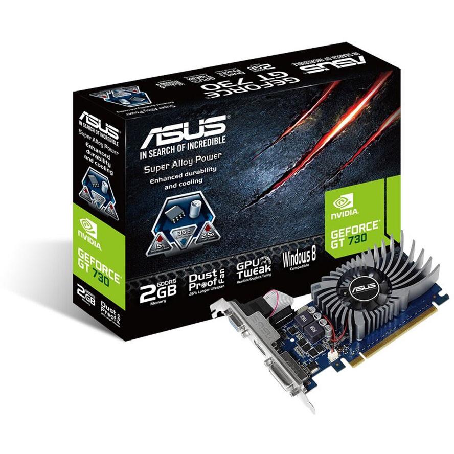 ASUS GT730-SL-2GD5-BRK 2GB GDDR5 HDMI DVI-D LP - (A) - 90YV06N2-M0NA00 (8 дни доставкa)