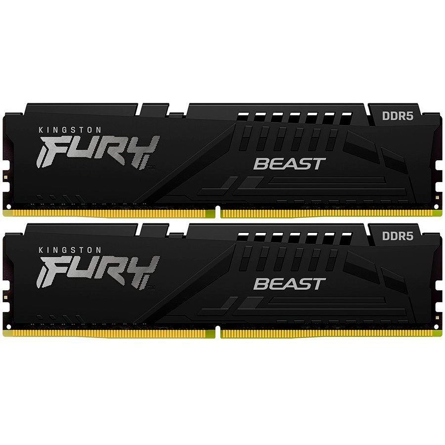 Памет Kingston 64GB 6000MT/s DDR5 CL30 DIMM (Kit of 2) FURY Beast Black XMP - KF560C30BBK2-64