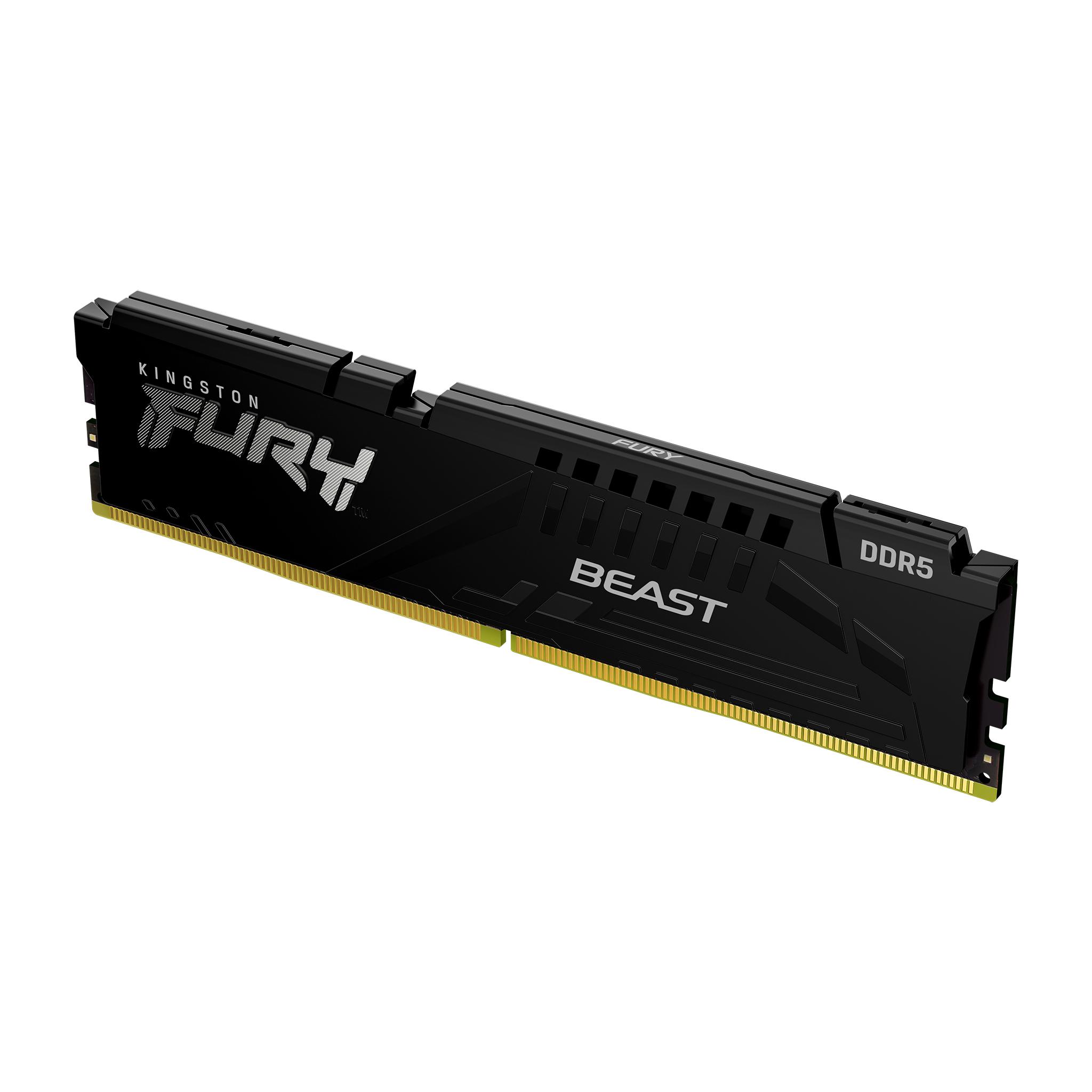 Памет Kingston FURY Beast Black 64GB(2x32GB) DDR5 - KF560C30BBEK2-64