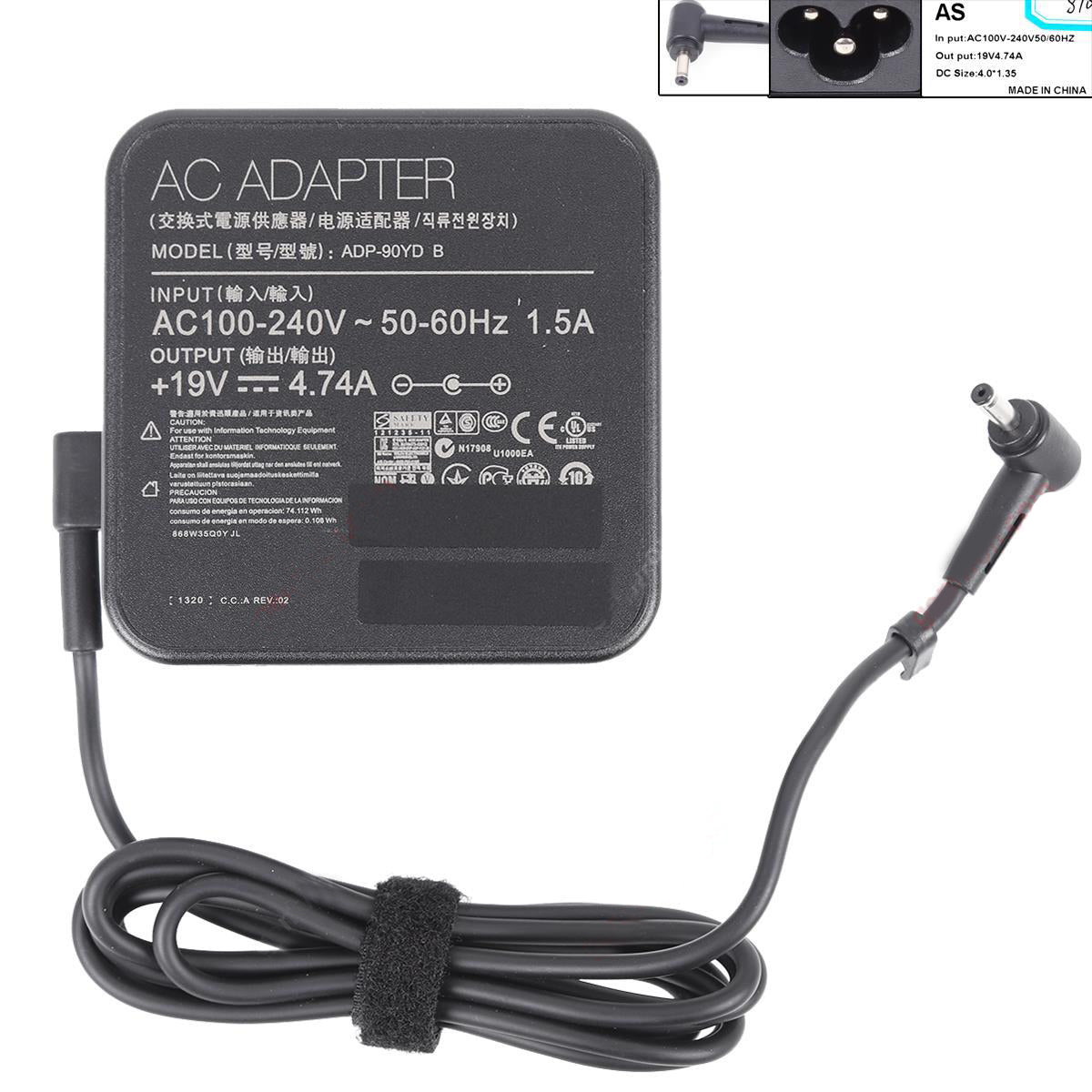 Зарядно за лаптоп (Laptop Adapter) Asus - 19V / 4.74A / 90W - (5.5x2.5) - New Design