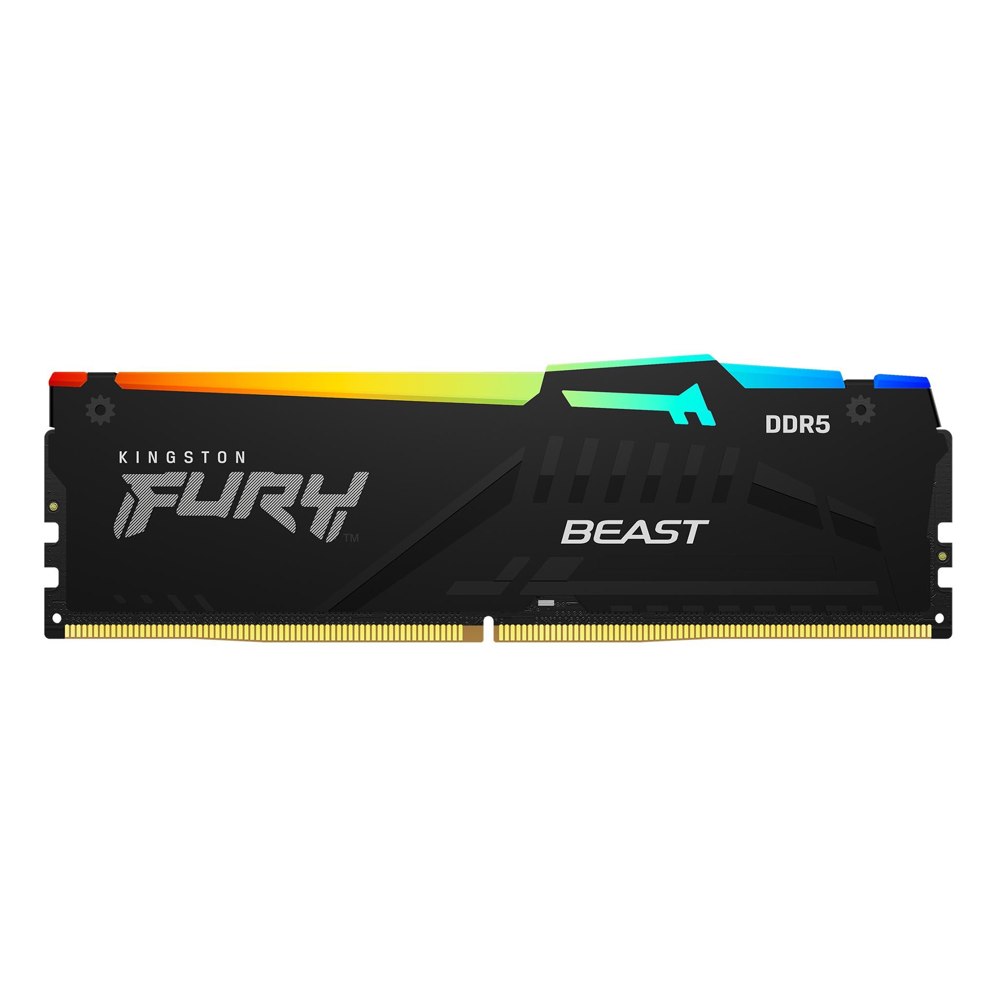 Памет Kingston FURY Beast RGB 32GB (2x16GB) DDR5 - KF560C30BBEAK2-32 - KF560C30BBEAK2-32