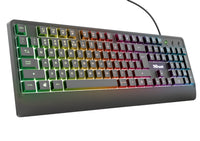 TRUST Ziva Gaming LED Keyboard US 23697 thumbnail 1