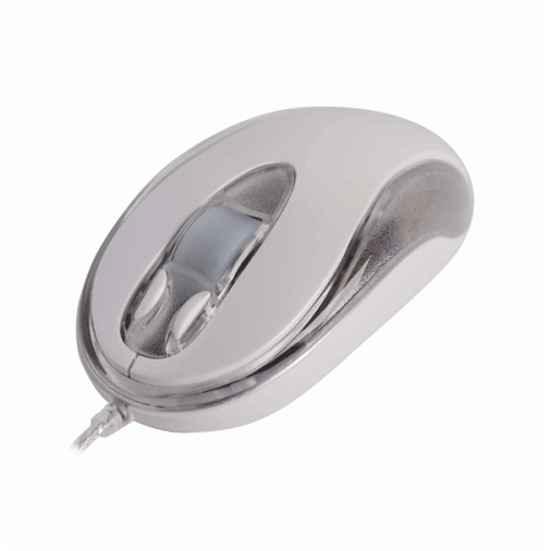 Мишка, A4 BW-9 OPT/U-SHAP/WHEEL/SILVR - SILVER U+P