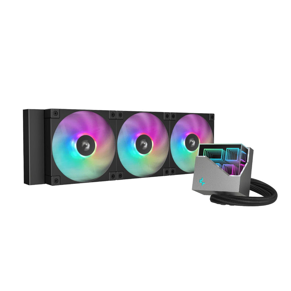 Охлаждаща система DeepCool LT360 Addressable RGB, Infinity mirror design LGA1851/AM5 - R-LT360-BKAMNC-G-1