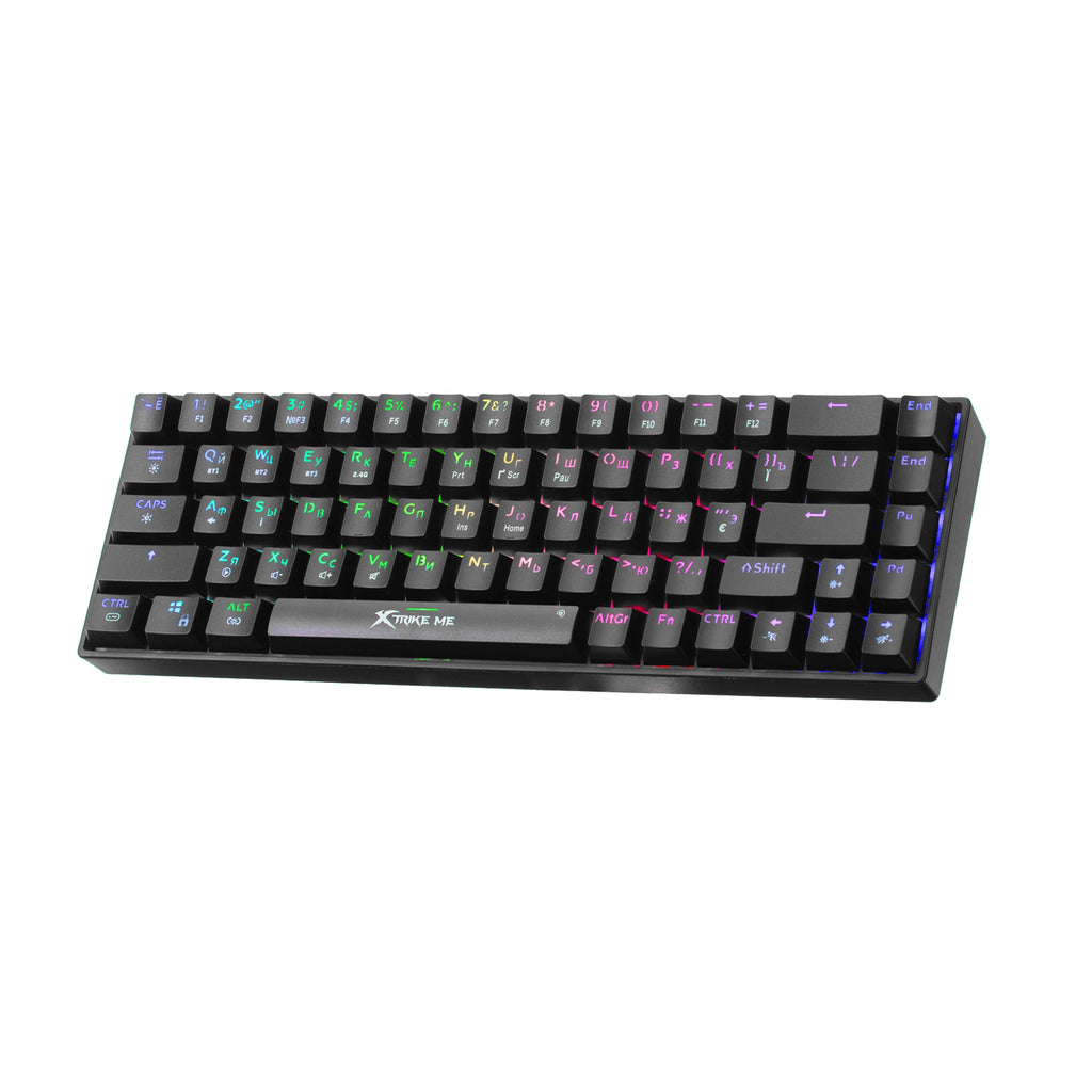 Xtrike ME безжична механична геймърска клавиатура Wireless Gaming Mechanical keyboard - GK-995W - RED switches, BT5.2, 2.4G (XTRM-GK-995W-BK)
