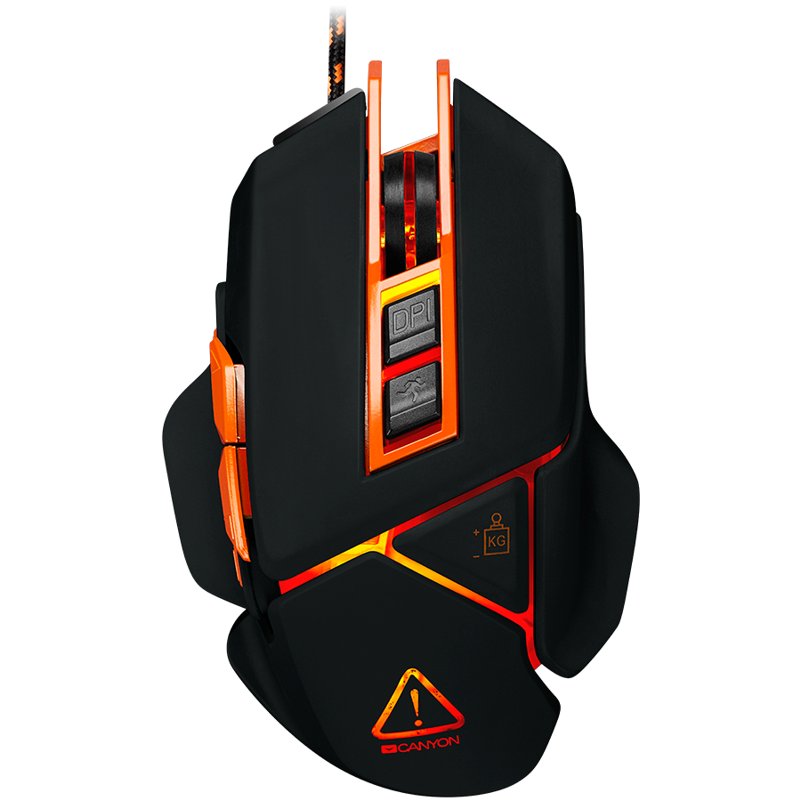 CANYON Optical gaming mouse, adjustable DPI setting 800/1000/1200/1600/2400/3200/4800/6400 - CND-SGM6N