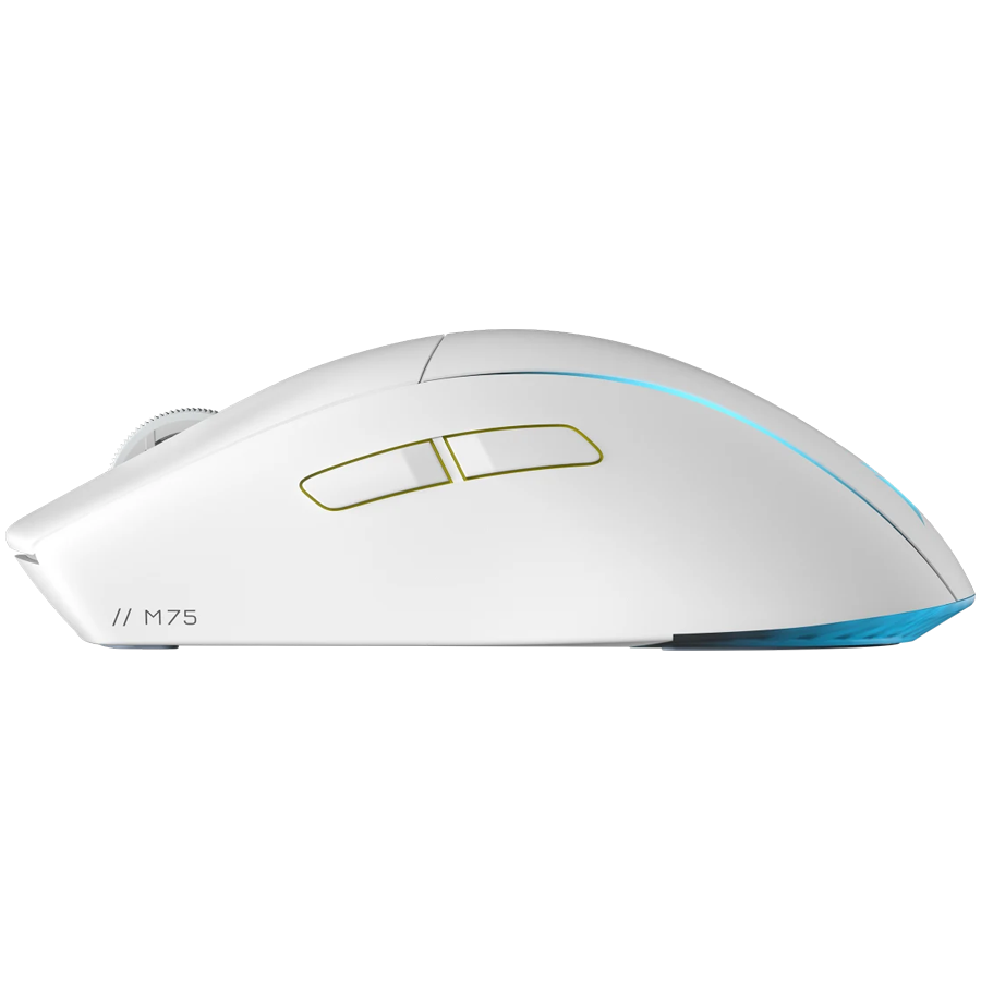 CORSAIR M75 WIRELESS Lightweight RGB Gaming Mouse, White (EU) - CH-931D011-EU
