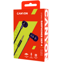 CANYON headphones SEP-4 Mic Flat 1.2m Violet - CNS-CEP4P thumbnail 2