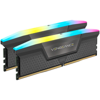 Памет CORSAIR VENGEANCE RGB DDR5 32GB (2x16GB) DDR5 6000 CL38-44-44-96 1.35V Std PMIC Intel XMP Memory - Black, 0840006680628 - CMH32GX5M2B6000C38 thumbnail 1