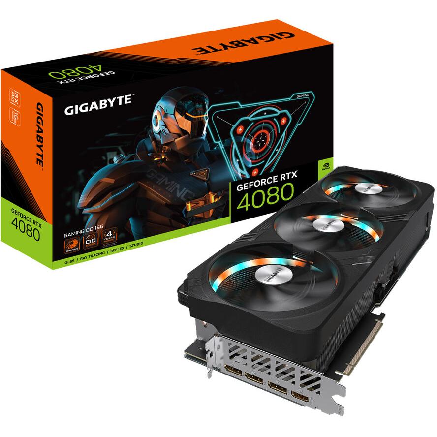 Gigabyte RTX4080 Gaming OC 16GB GDDR6X HDMI 3xDP - (A) - GV-N4080GAMING OC-16GD (8 дни доставкa)