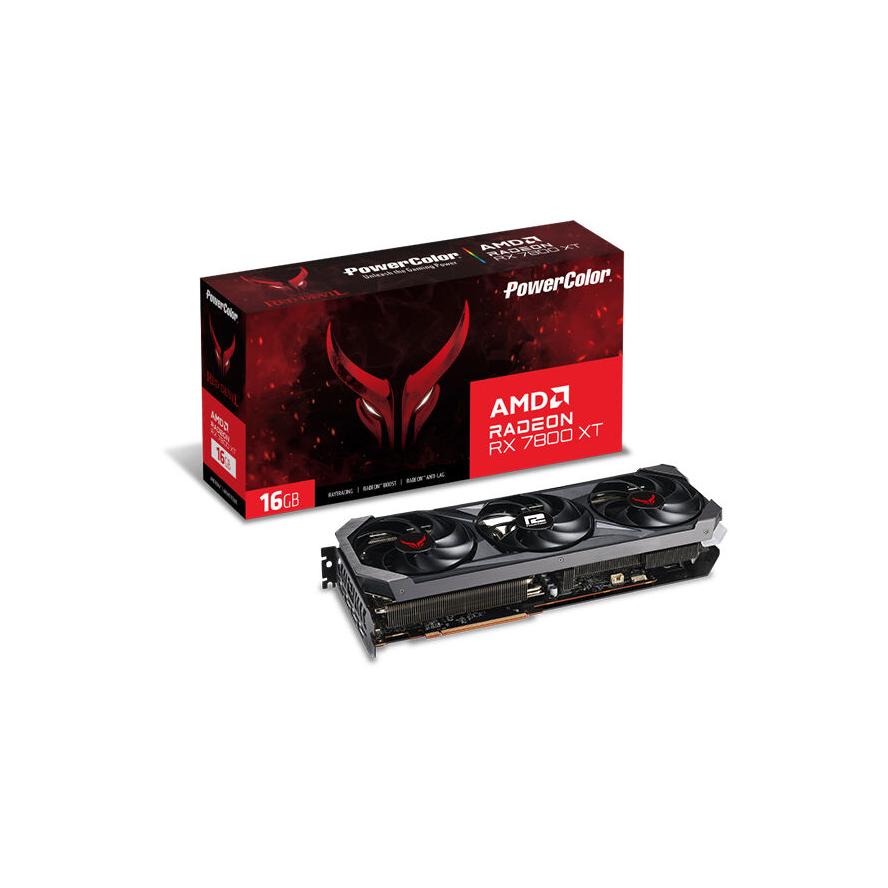 Powercolor Radeon RX7800XT Red Devil 16GB GDDR6 HDMI 3xDP - (A) - RX7800XT 16G-E/OC