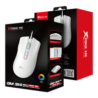 Мишка, Xtrike ME Gaming Mouse GM-314 White - 7200dpi, RGB thumbnail 7