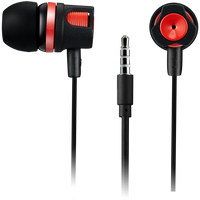 CANYON Stereo earphones with microphone, 1.2M, red - CNE-CEP3R thumbnail 2
