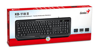 Genius клавиатура кирилизирана Smart Keyboard KB-118 II Black - AI, BG Layout, USB thumbnail 4