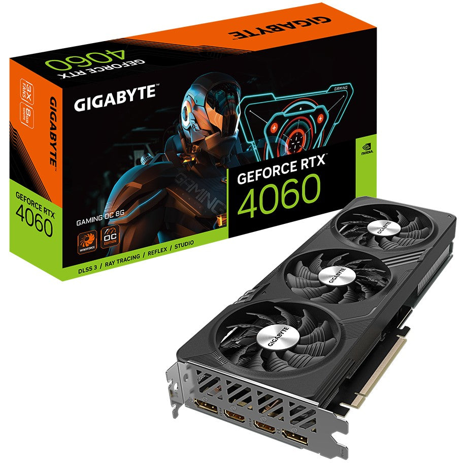 Gigabyte GeForce RTX­­ 4060 GAMING OC 8G NVIDIA GeForce RTX­ 4060 8 GB GDDR6 - (К) - GV-N4060GAMING OC-8GD (8 дни доставкa)