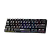 Xtrike ME геймърска механична клавиатура Gaming Mechanical keyboard 61 keys TKL - GK-916 - (English US) (XTRM-GK-916-BK) thumbnail 1