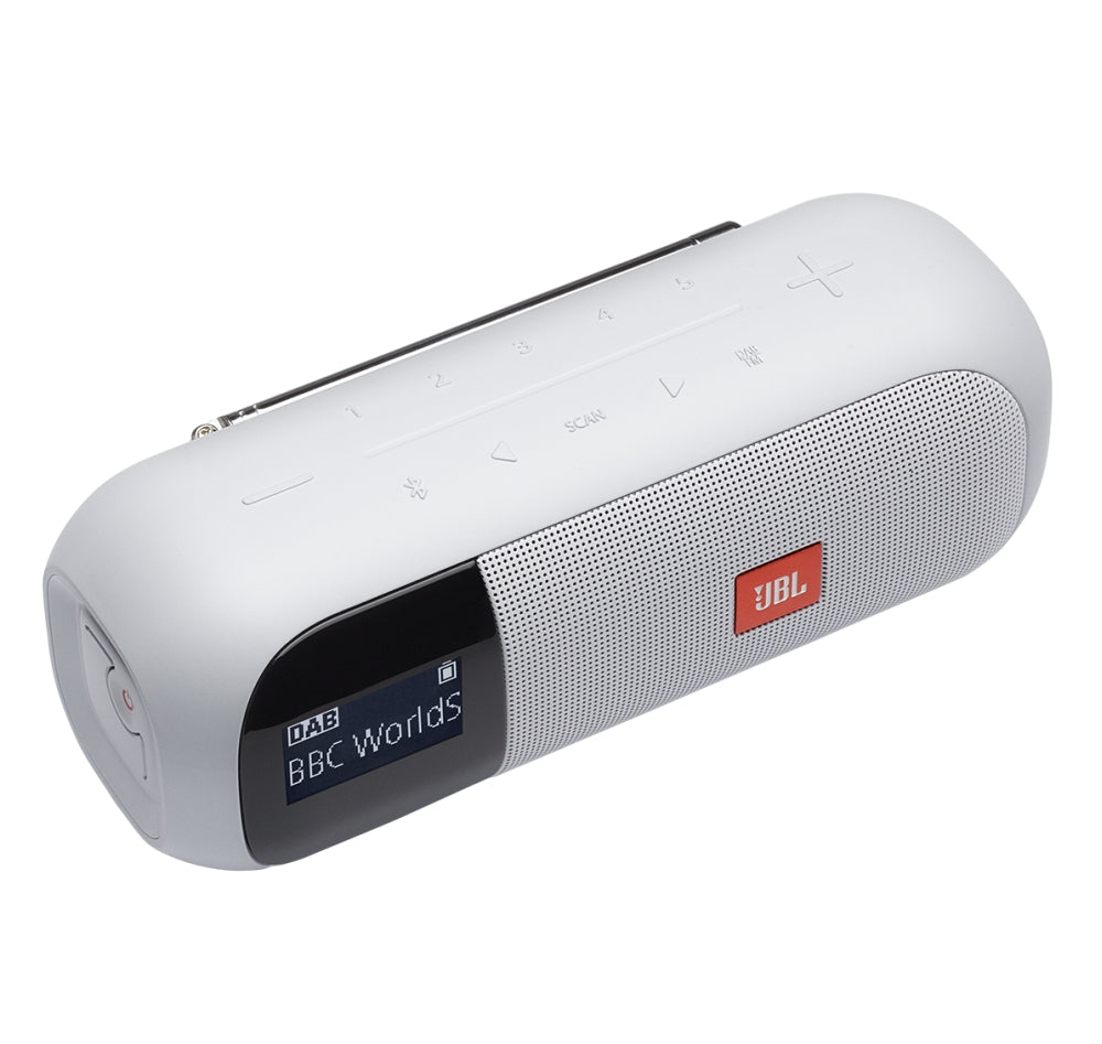 JBL Tuner 2 WHT portable radio with bluetooth - JBLTUNER2WHT