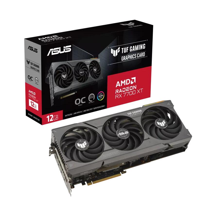 ASUS TUF-RX7700XT-O12G-GAMING 12GB GDDR6 HDMI DP - (A) - 90YV0JK0-M0NA00