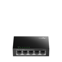 Суич Cudy FS105, 5-портов 10/100 Mbps RJ 45, Метален корпус, Черен - CUDY-FS105 thumbnail 2